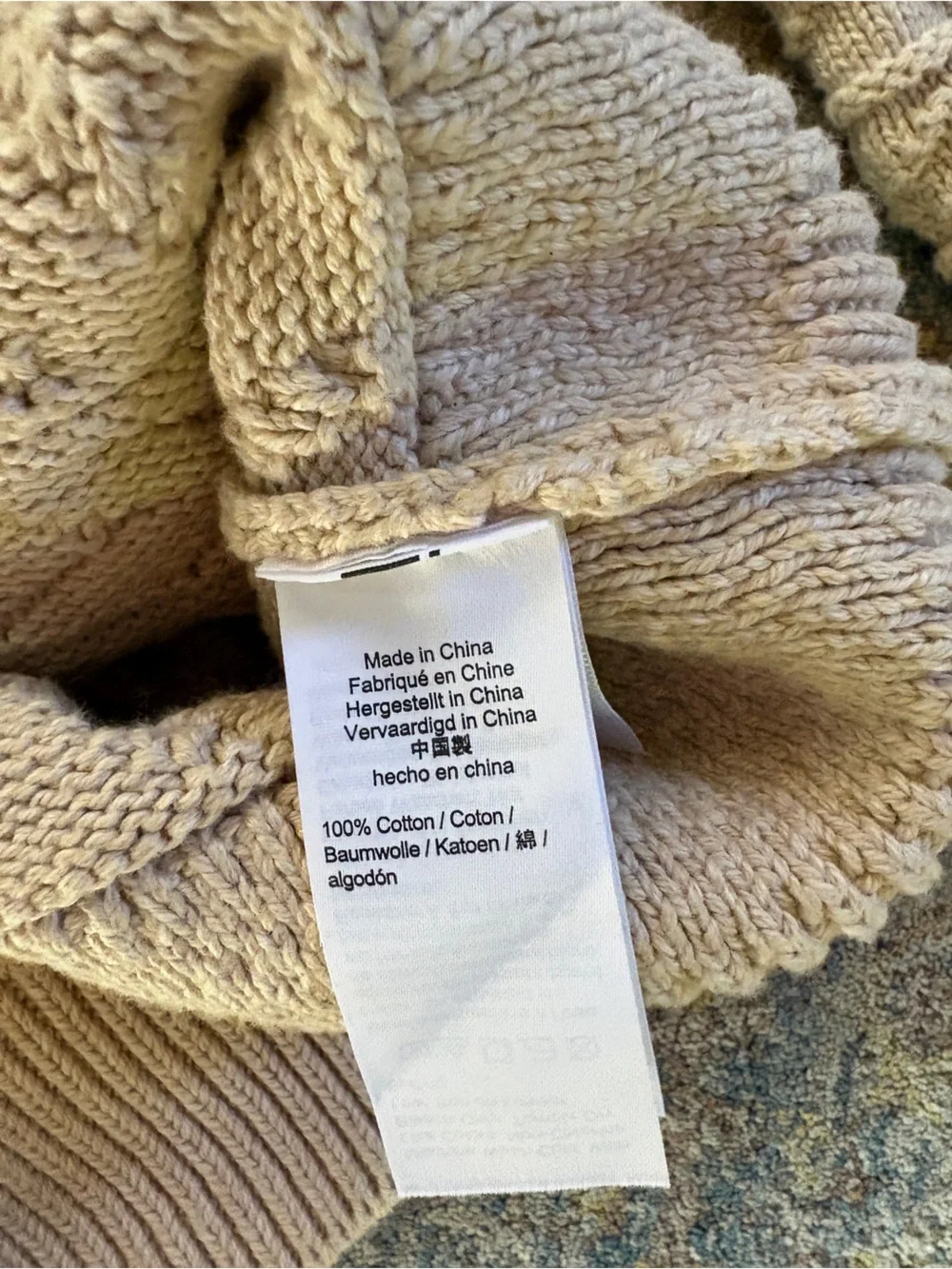 J. Crew Cream Cable-Knit Crewneck Sweater